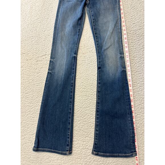 Aritzia Denim Forum Womens The Jane Mid Rise Boot Jeans Size 23 - Picture 8 of 11